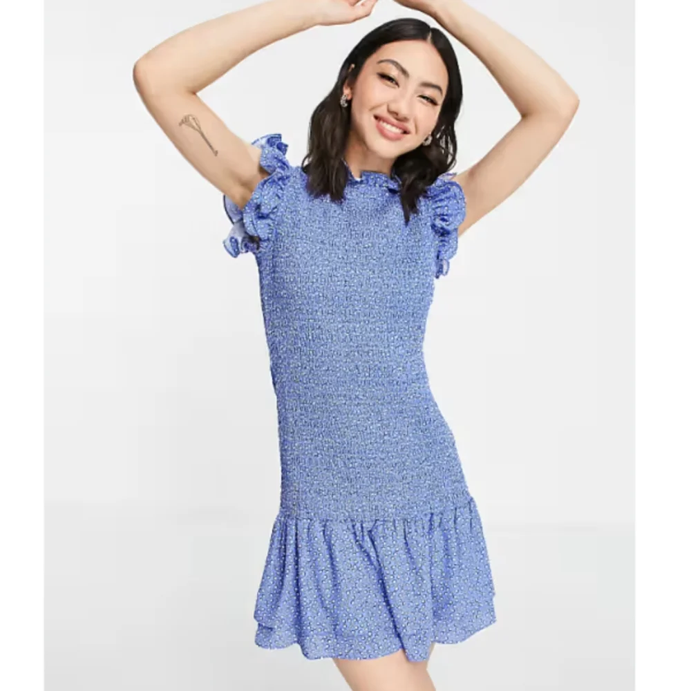 FRENCH CONNECTION Blue Elao Verona Mini Dress - Picture 2 of 13